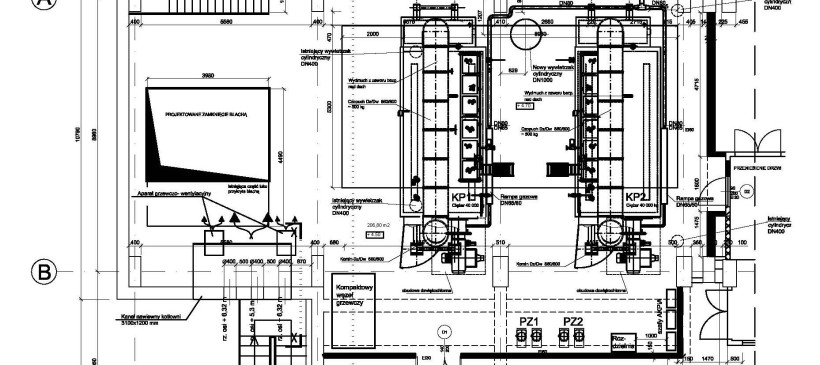 Projekt modernizacji budynku kotłowni na potrzeby zabudowy parowych kotłów zasilanych gazem na terenie Zakładów Chemicznych Alwernia S.A.